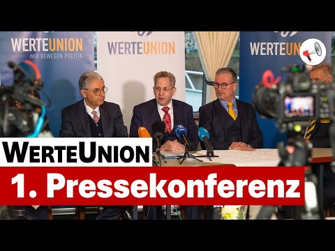 1. Pressekonferenz der neuen Partei WerteUnion
