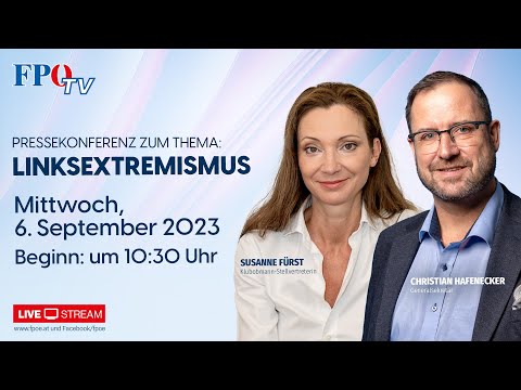 FPÖ-Pressekonferenz zum Thema Linksextremismus